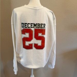 Women’s One Of A Kind White Christmas Season Sweatshirt Size XL